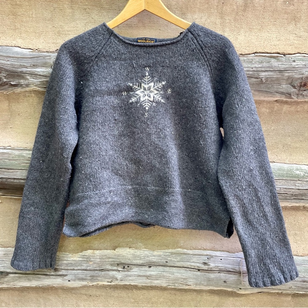 Woolrich Lambswool Blend Snowflake Sweater